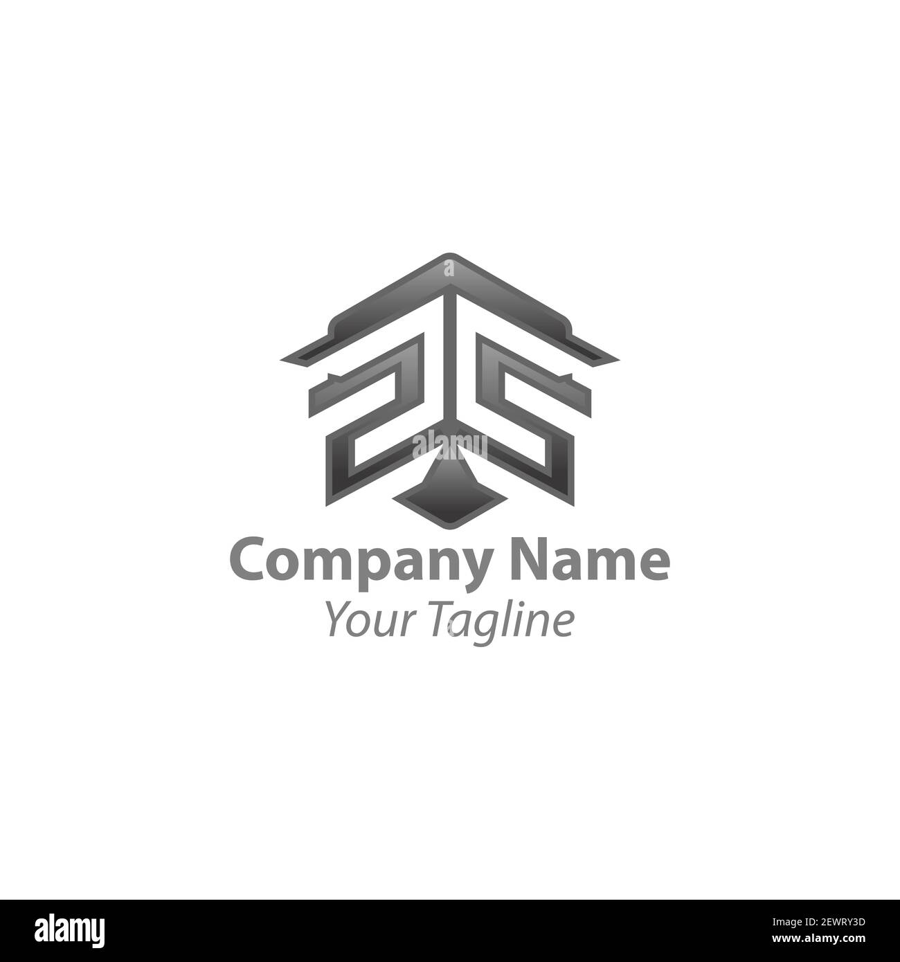 S Latter Logo - Real Estate Logo - builders Logo Template.EPS 10 Stock Vector