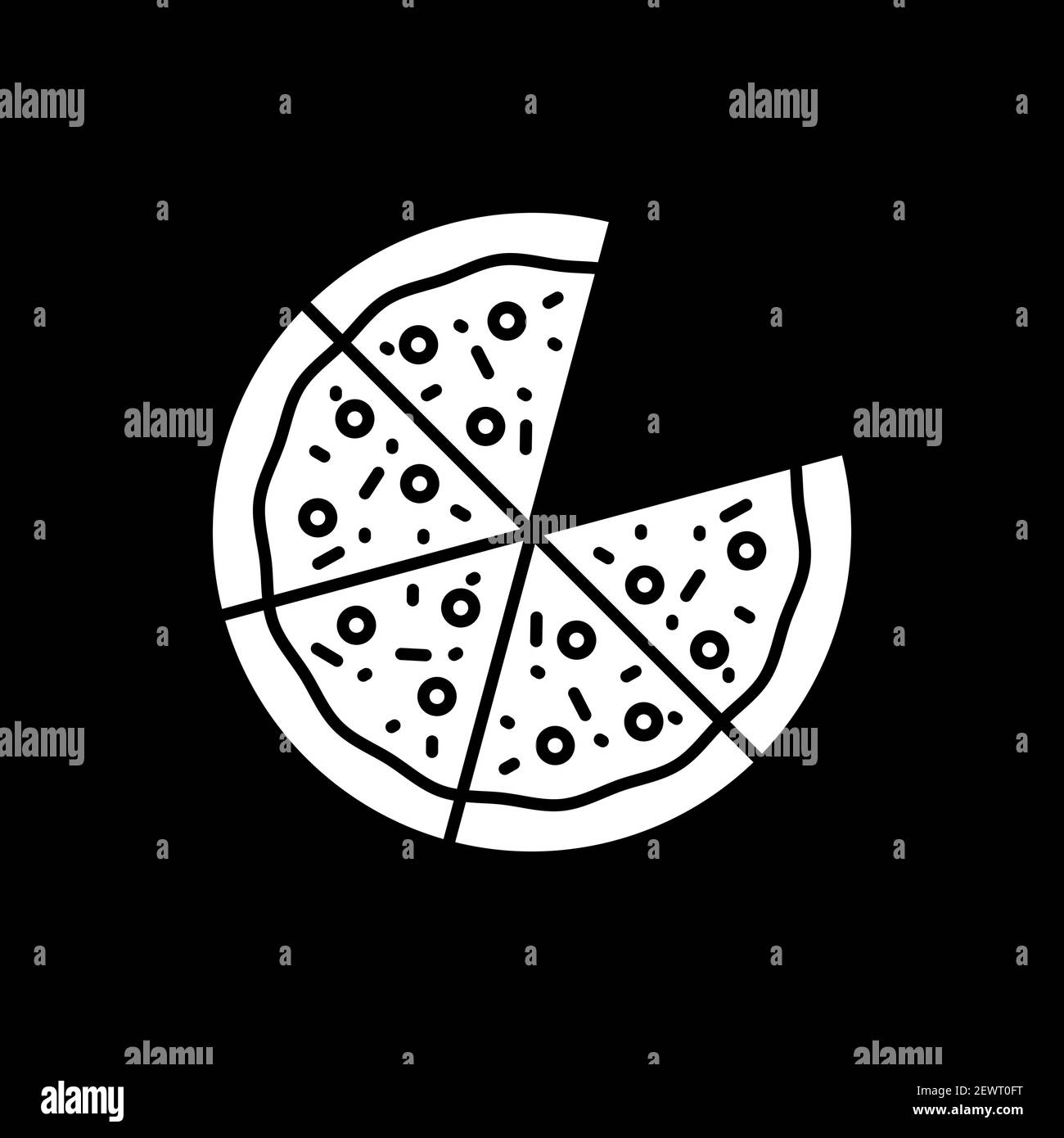 Pepperoni slices Black and White Stock Photos & Images Alamy
