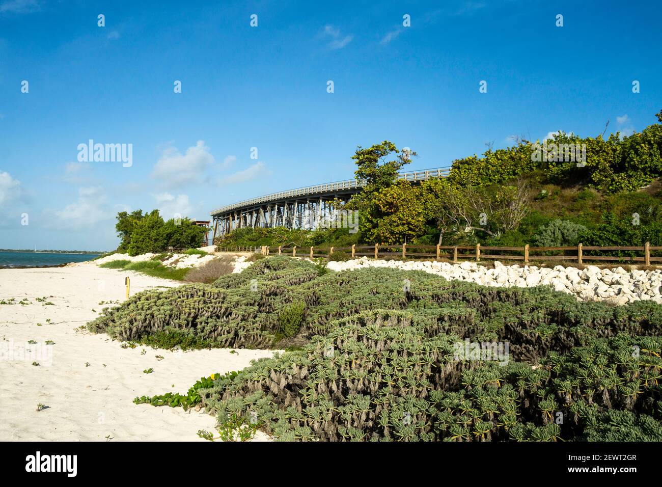 Bahia Honda State Park in the Florida Keys. March 2021 Stock Photo