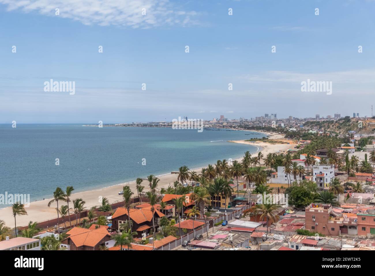 Luanda Angola 12072020 Aerial View Of Downtown Luanda Marine Coast And Beach Marginal 9590