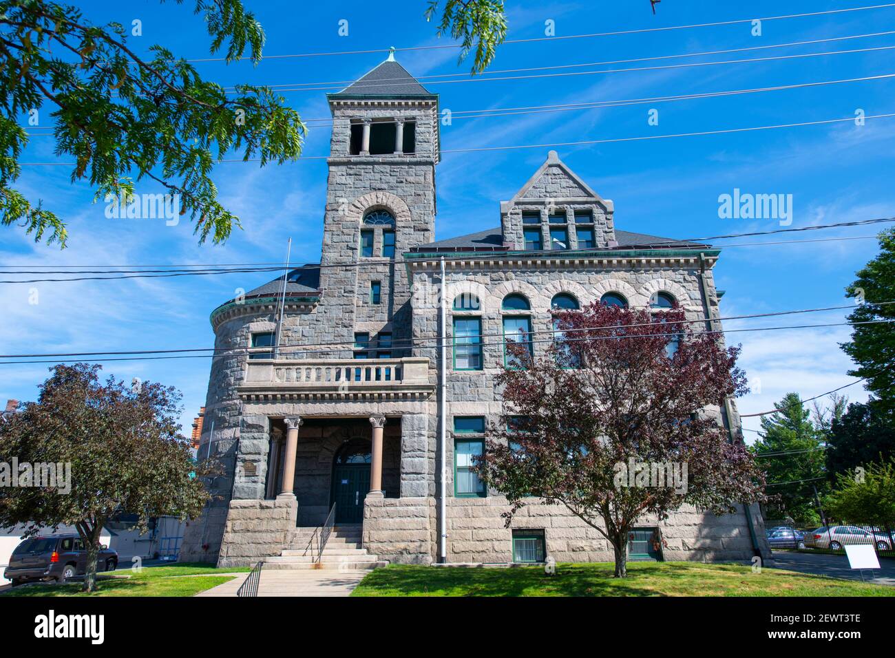 Woonsocket District Courthouse in downtown Woonsocket, Rhode Island RI, USA. Stock Photo