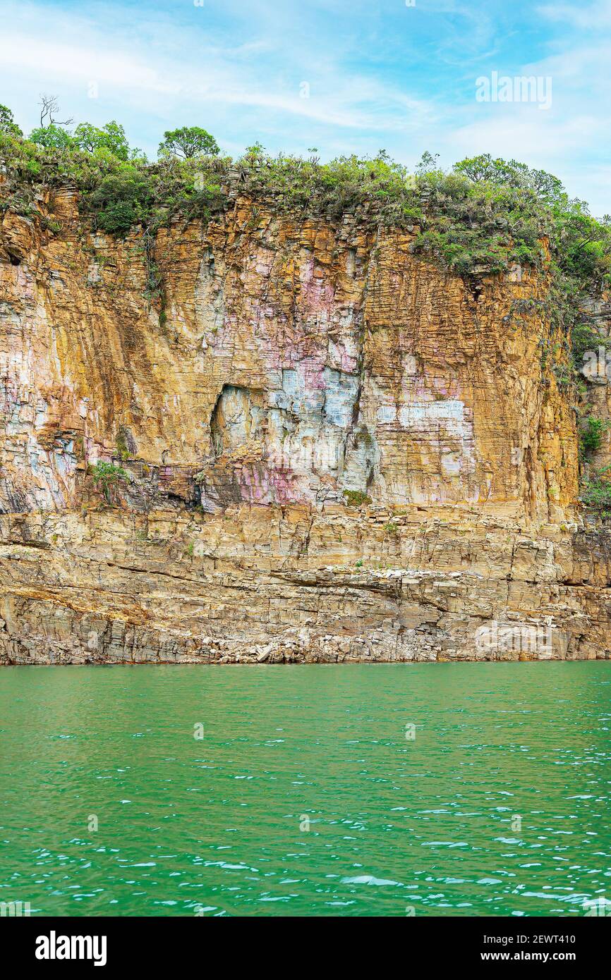 Picture Idea: Big Rock Wall Of Canyons Of Furnas Capitólio Mg Brazil