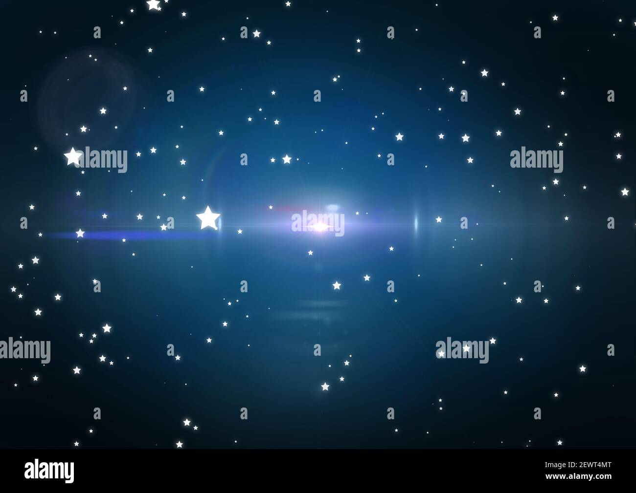 Blue background white stars pattern hires stock photography and images