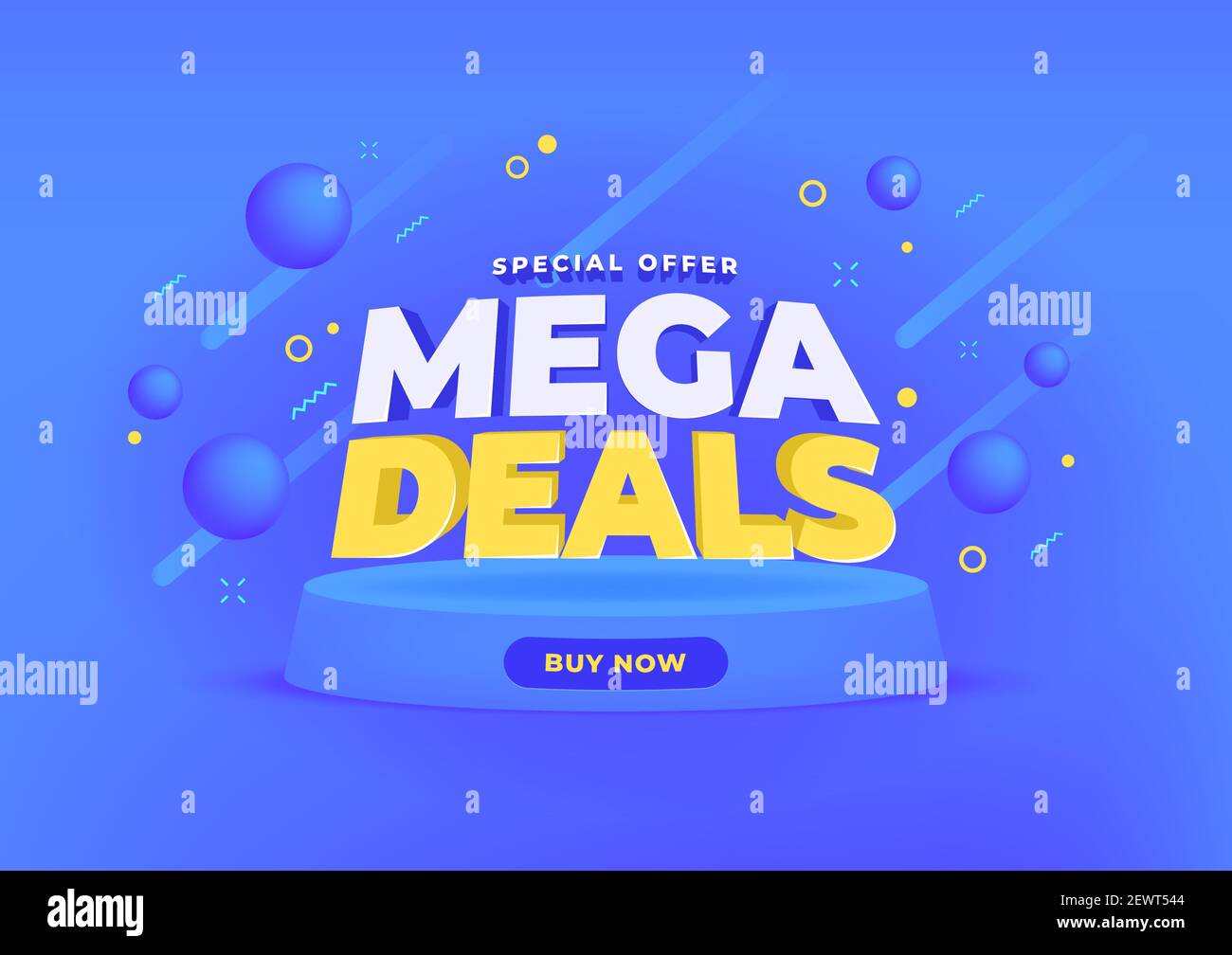 Mega deals sale banner background Stock Vector Image & Art - Alamy