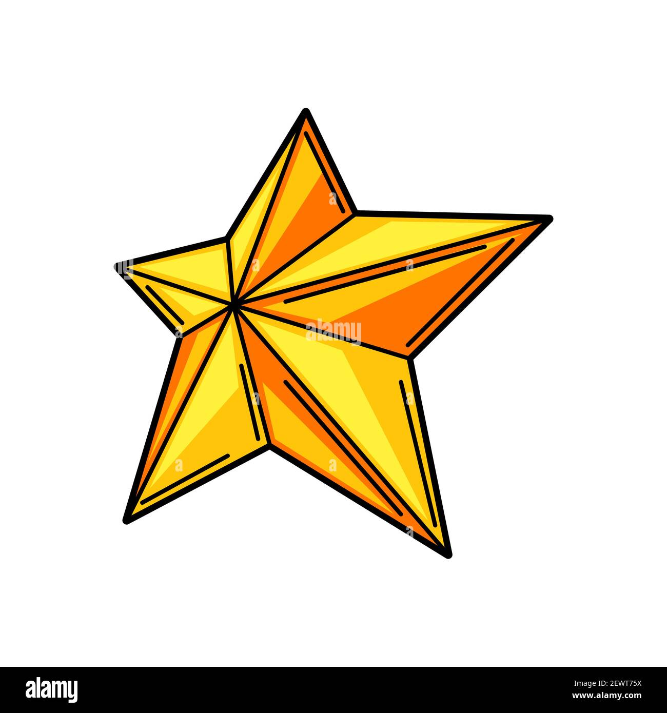 Illustration of star. Stock Vector
