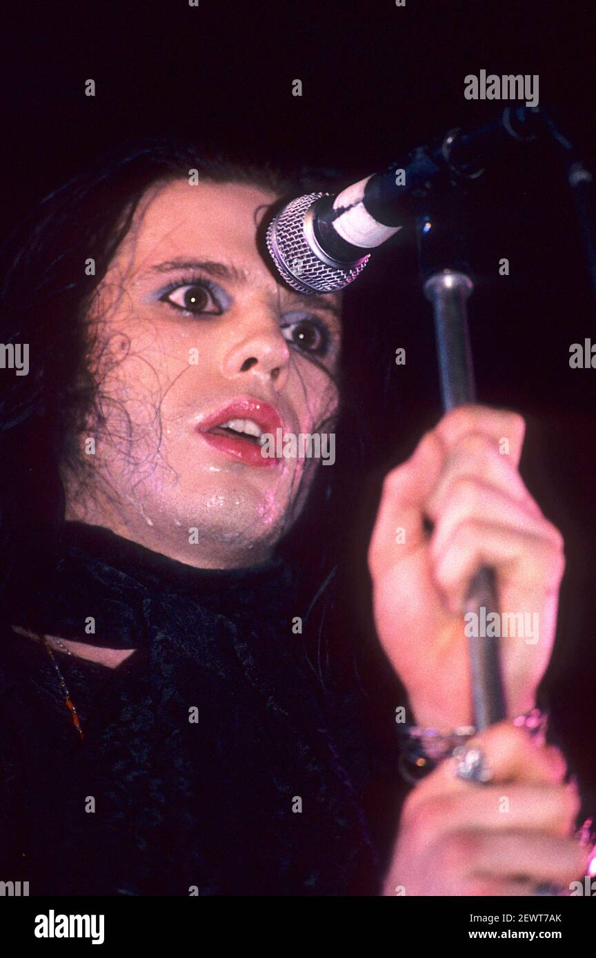 Ian Astbury of The Cult live at Hammerswithh Palais. London, June 3rd, 1985 | usage worldwide Stock Photo