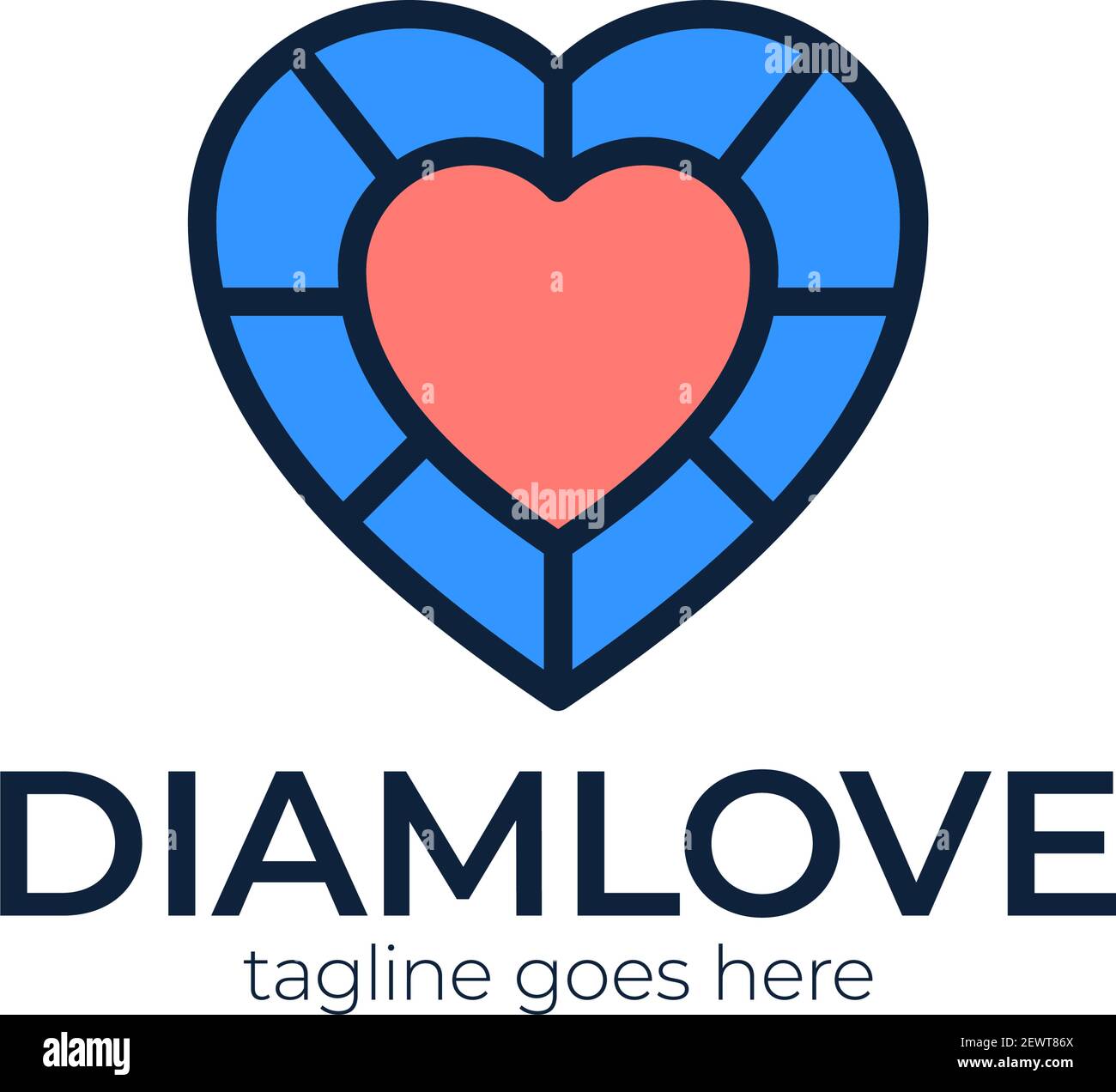 I Love Logo Design Template