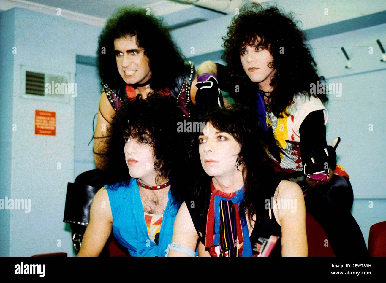 Standing: Gene Simmons/The Demon and Eric Carr/The Fox, sitting: Paul ...