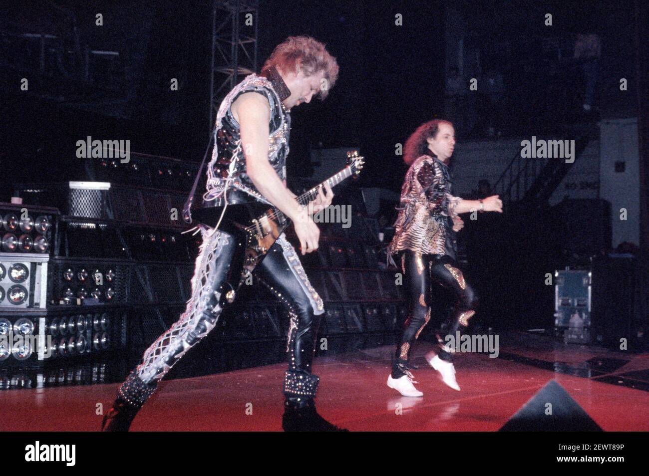 Rudolf Schenker and Klaus Meine from the Scorpions live at a