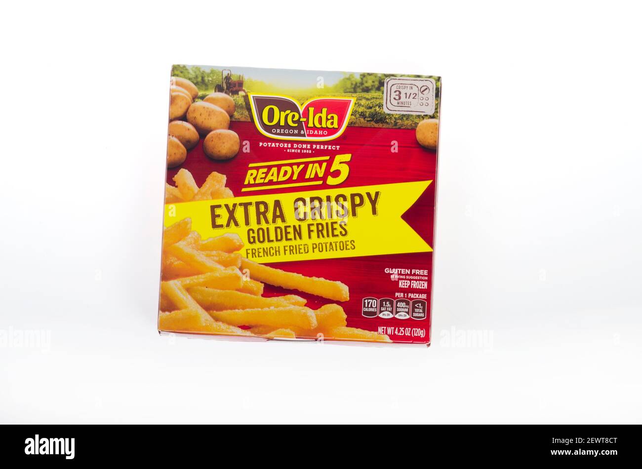 Ore-Ida Extra Crispy French Fries Stock Photo
