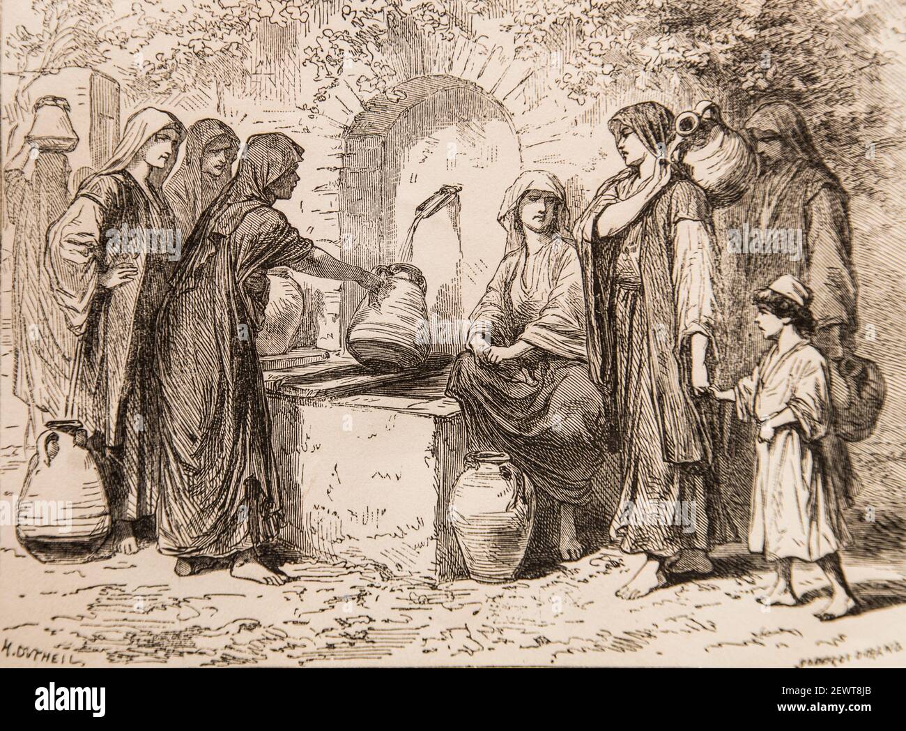 vie de jesus par ernest renan ,dessins de godefroy durand,editeur michel  levy 1870 Stock Photo - Alamy