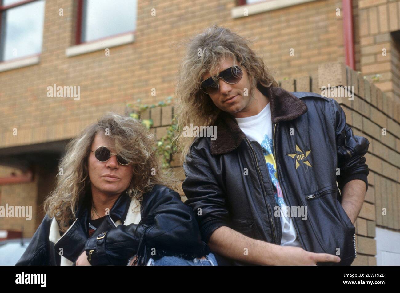 Icon's Dan Wexler and Jerry Harrison at a photoshoot at Atlantic