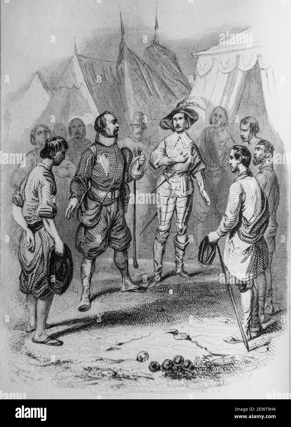 le laboureur de castille fables de florian illustrees par victor adam ,editeur delloye,desme 1838 Stock Photo