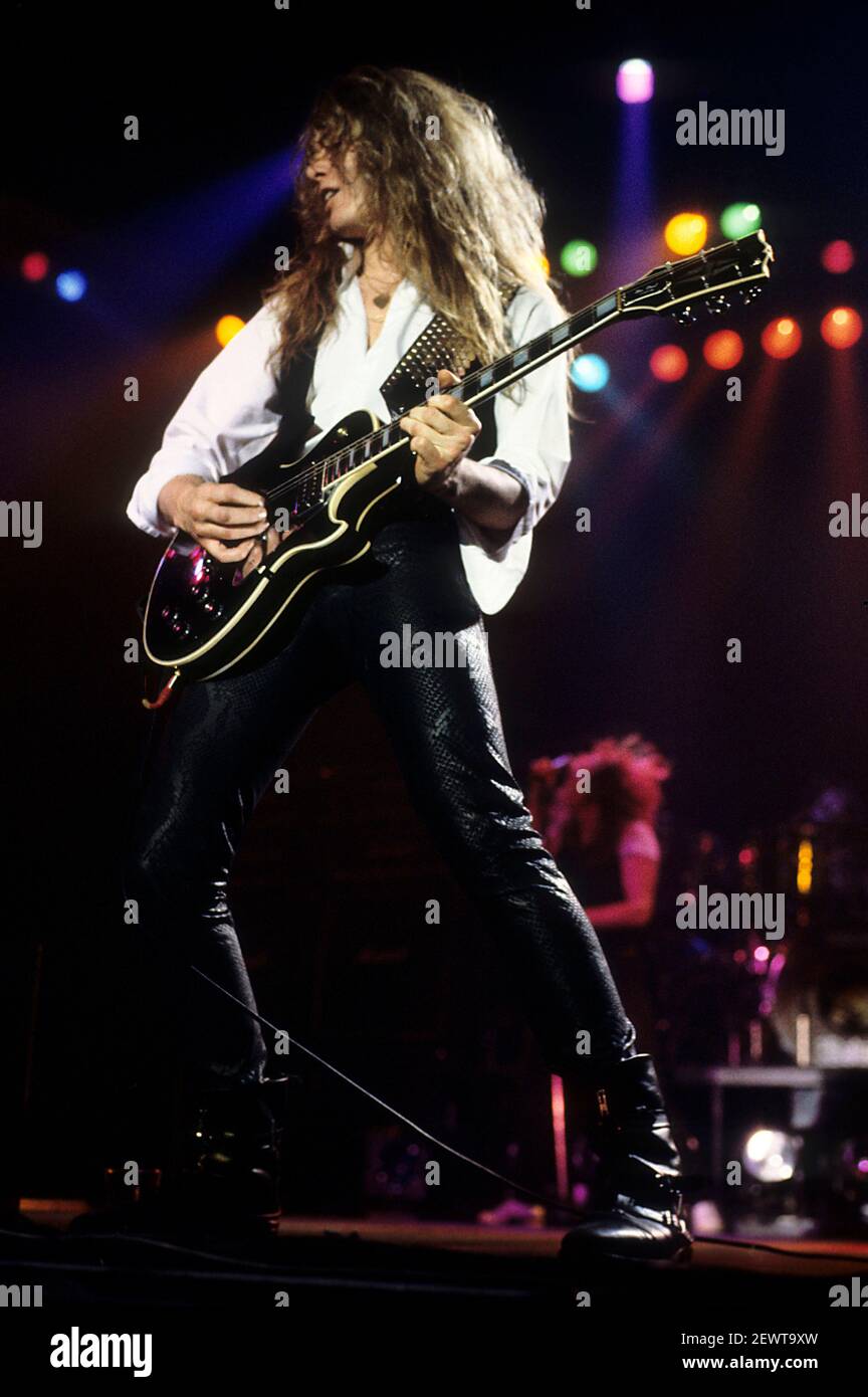 Whitesnake's John Sykes performing live at a 'Slide it in