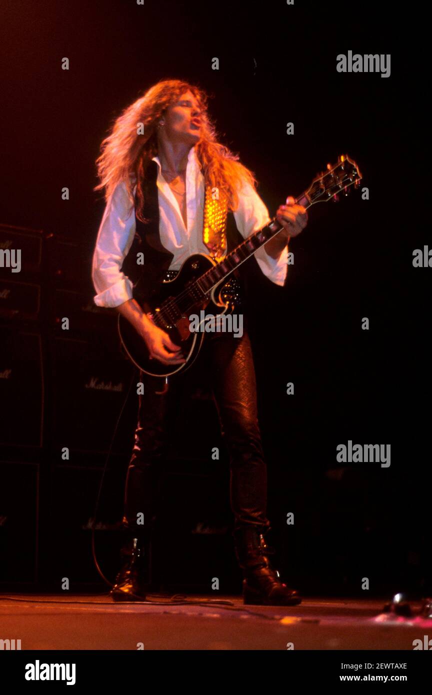Whitesnake's John Sykes performing live at a 'Slide it in