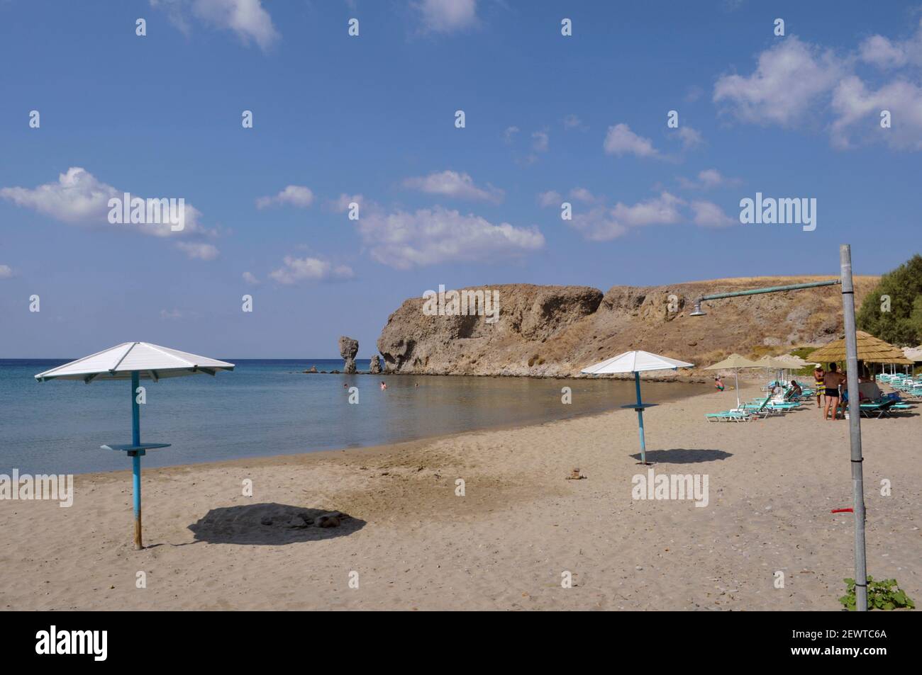 beach in Agios Ioannis in Lemnos island, Greece Stock Photo