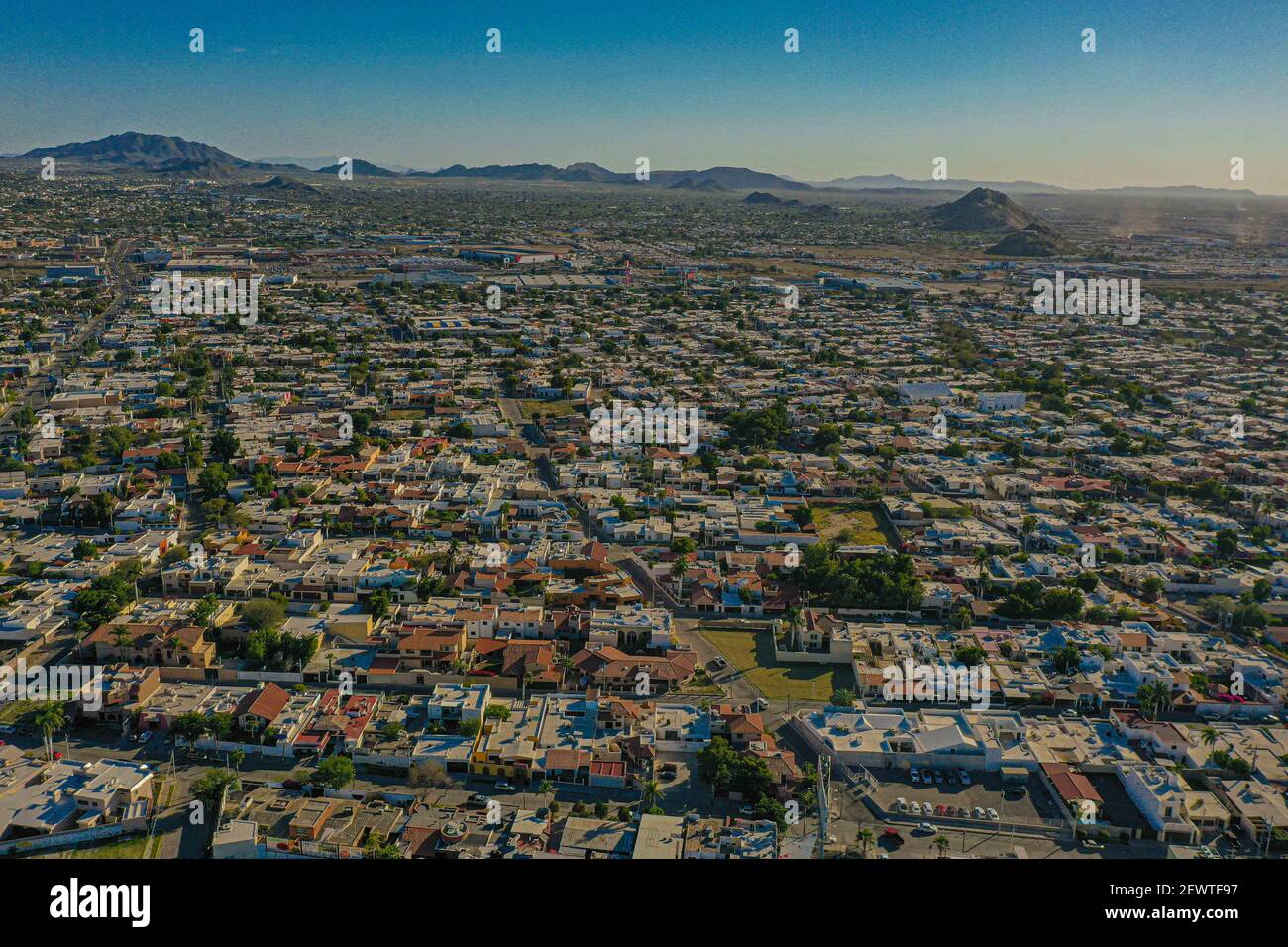 Aerial view of the landscape of the city and the centennial 
