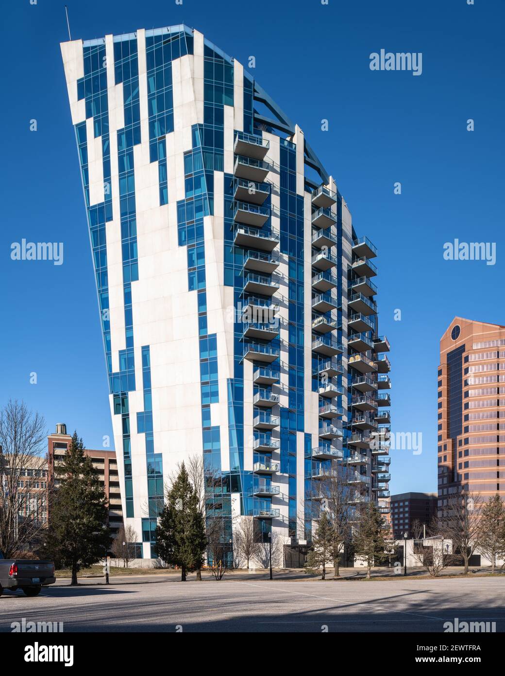 The Ascent at Roebling's Bridge designed by Daniel Libeskind Stock Photo