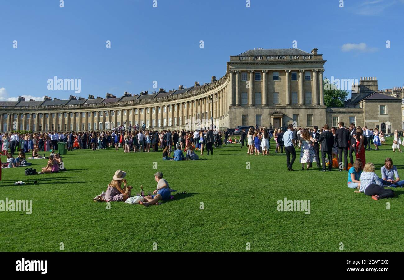 University of Bath graduation party Bath Somerset England UK Stock