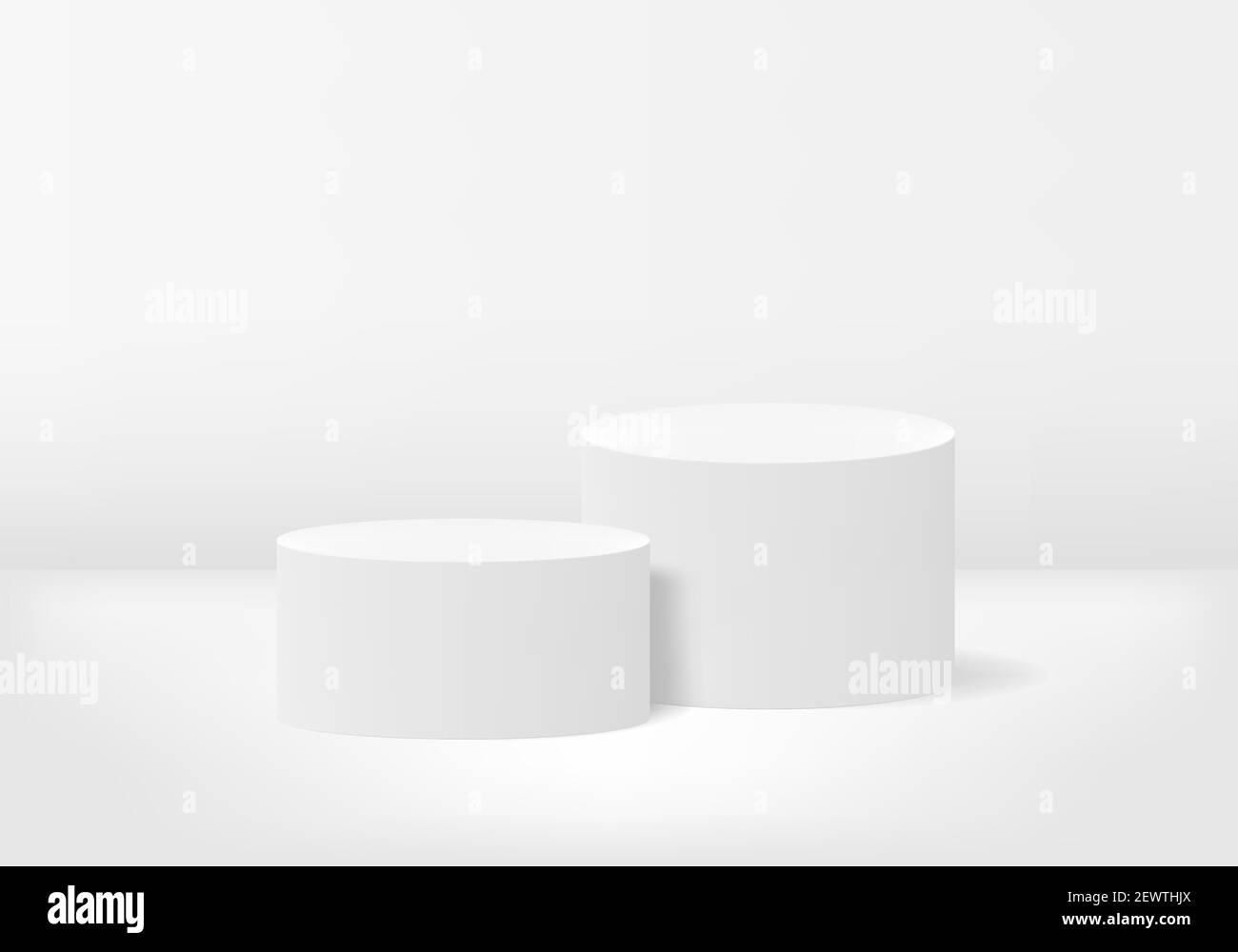 Premium Vector  White podium. pedestal platform or showroom stand. white  studio stage platform