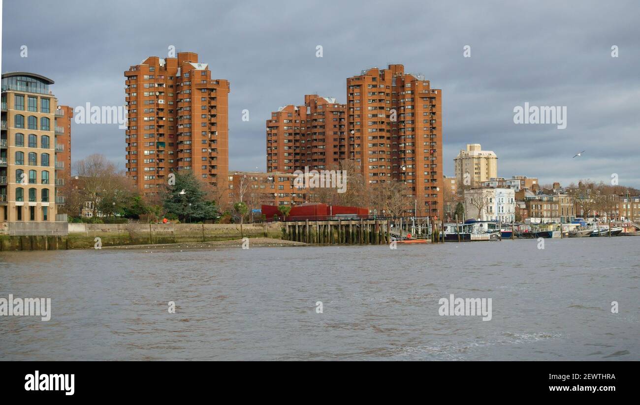 Riverside buildings from thames hi-res stock photography and images - Alamy