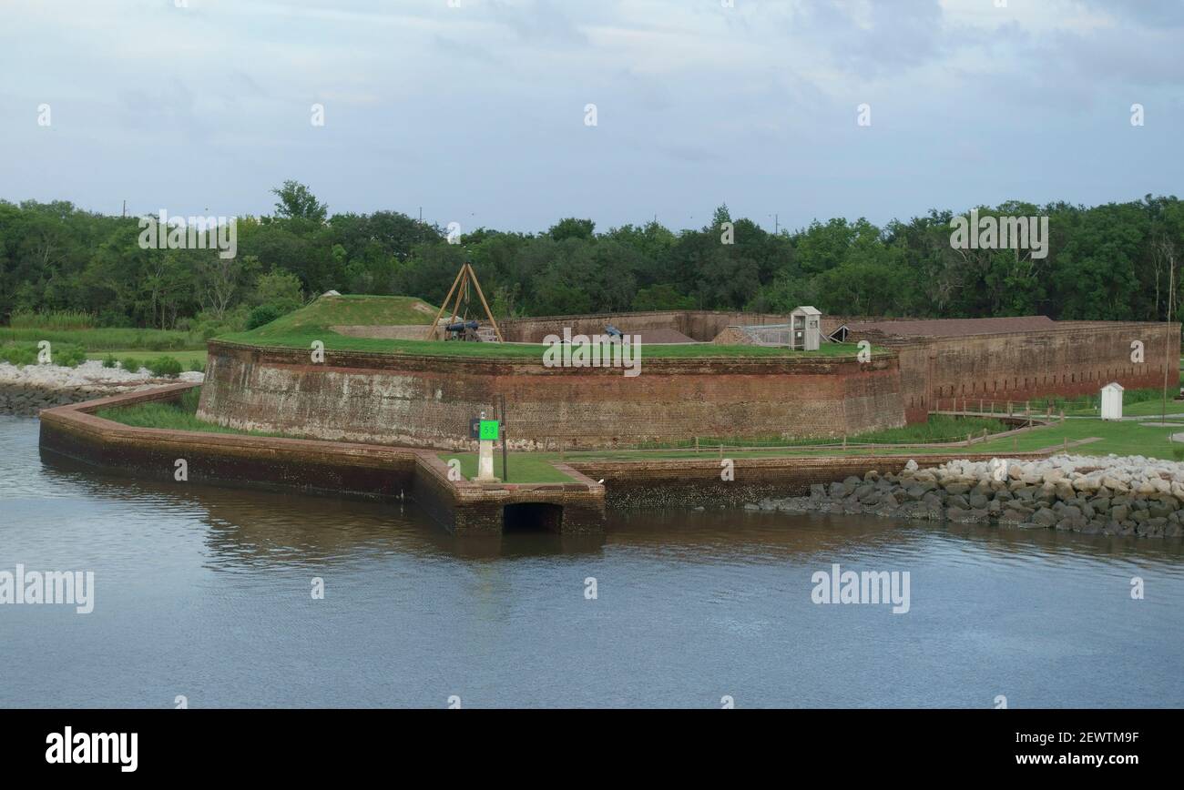 Old Fort Jackson Savannah USA Stock Photo Alamy