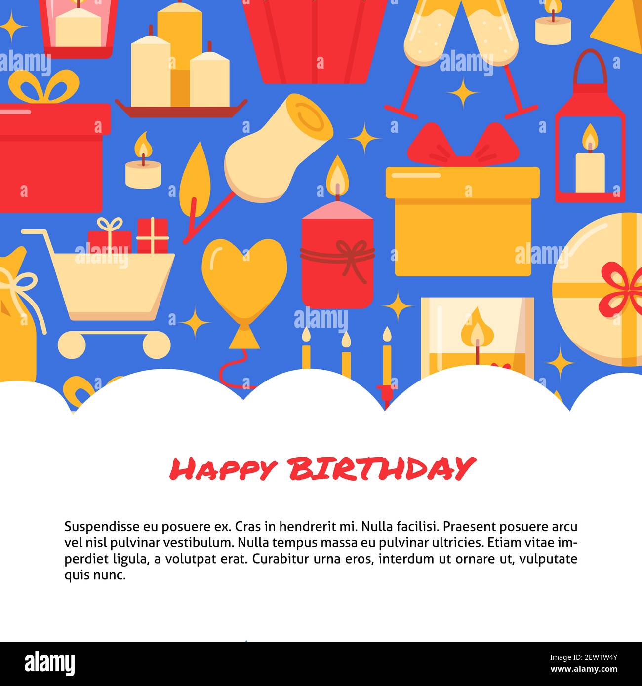 Happy birthday banner cutout hi-res stock photography and images