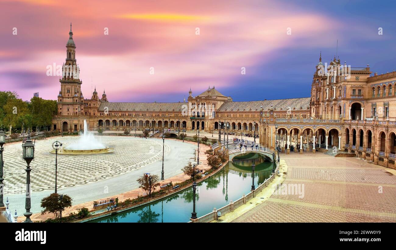 Plaza De Espana Seville Spain Plaza De Espana Seville Spain