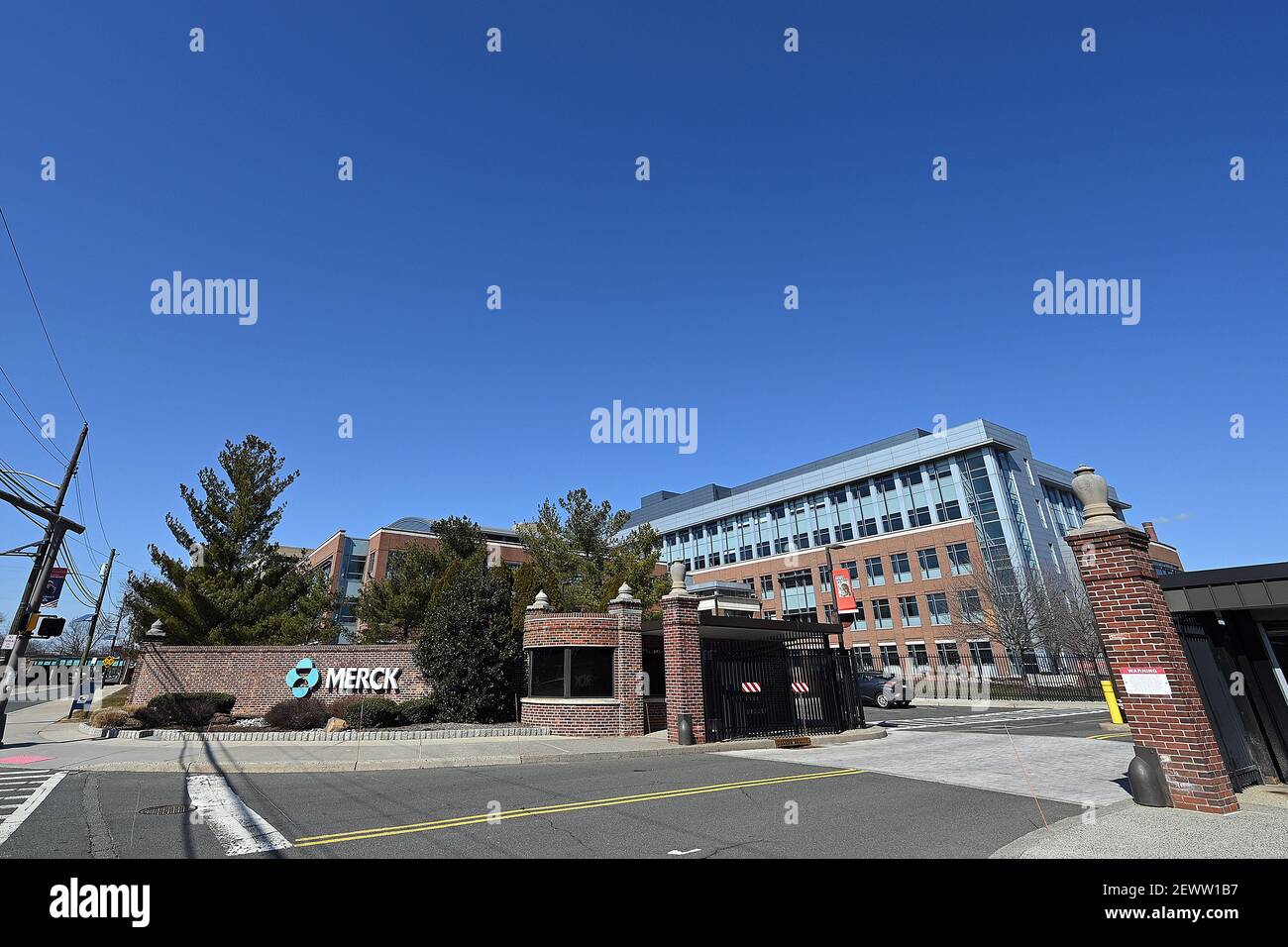 New York, USA. 03rd Mar, 2021. A view of Merck & Co. Pharmaceutical