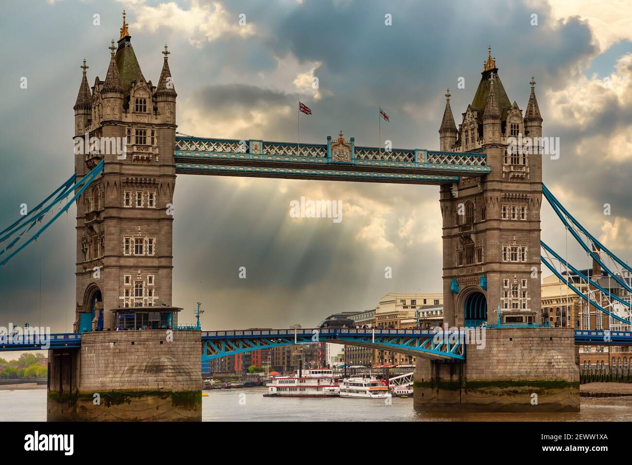 Beautiful view of Tower Bridge in London Stock Photo - Alamy