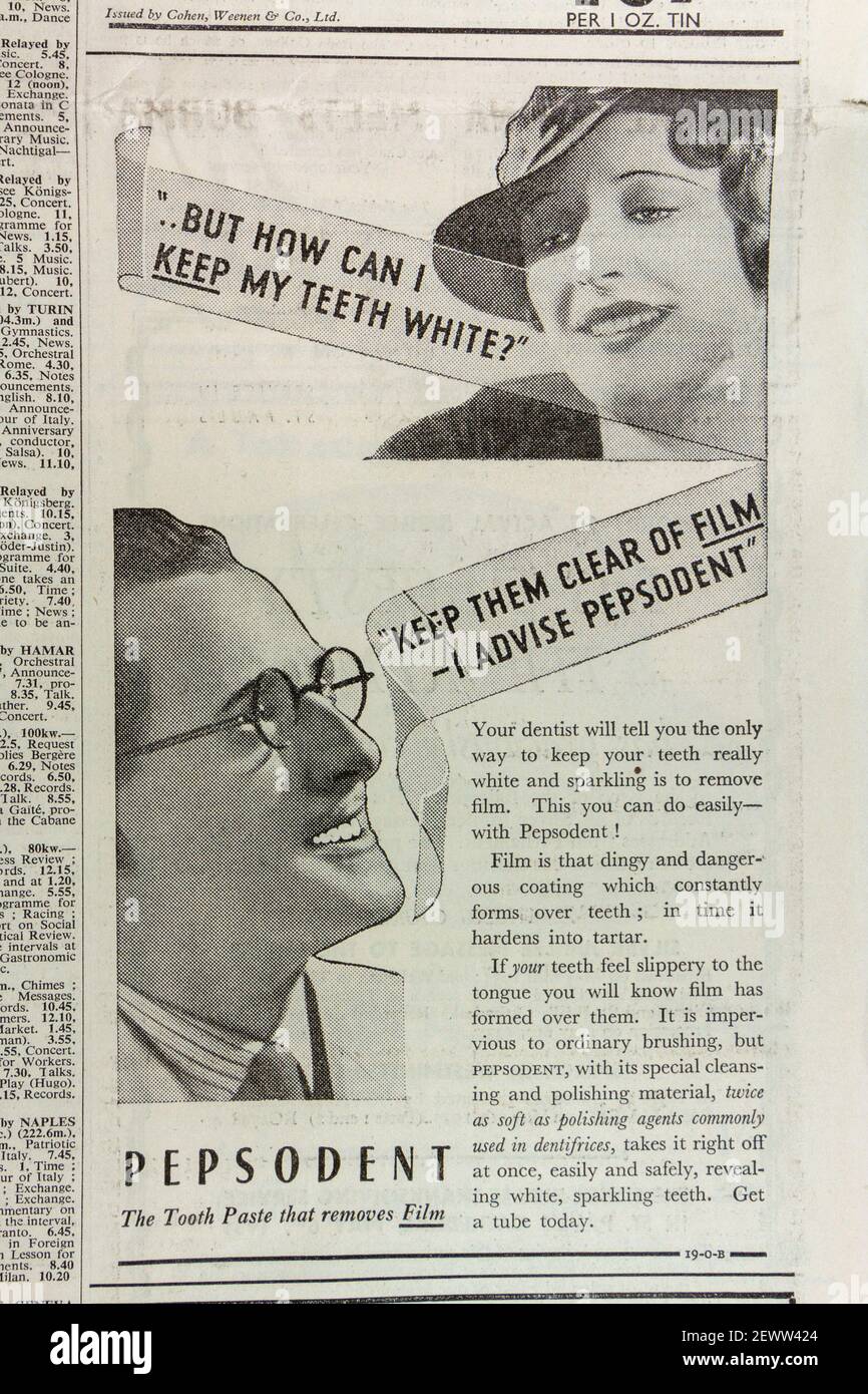 Toothpaste ad hi-res stock photography and images - Alamy