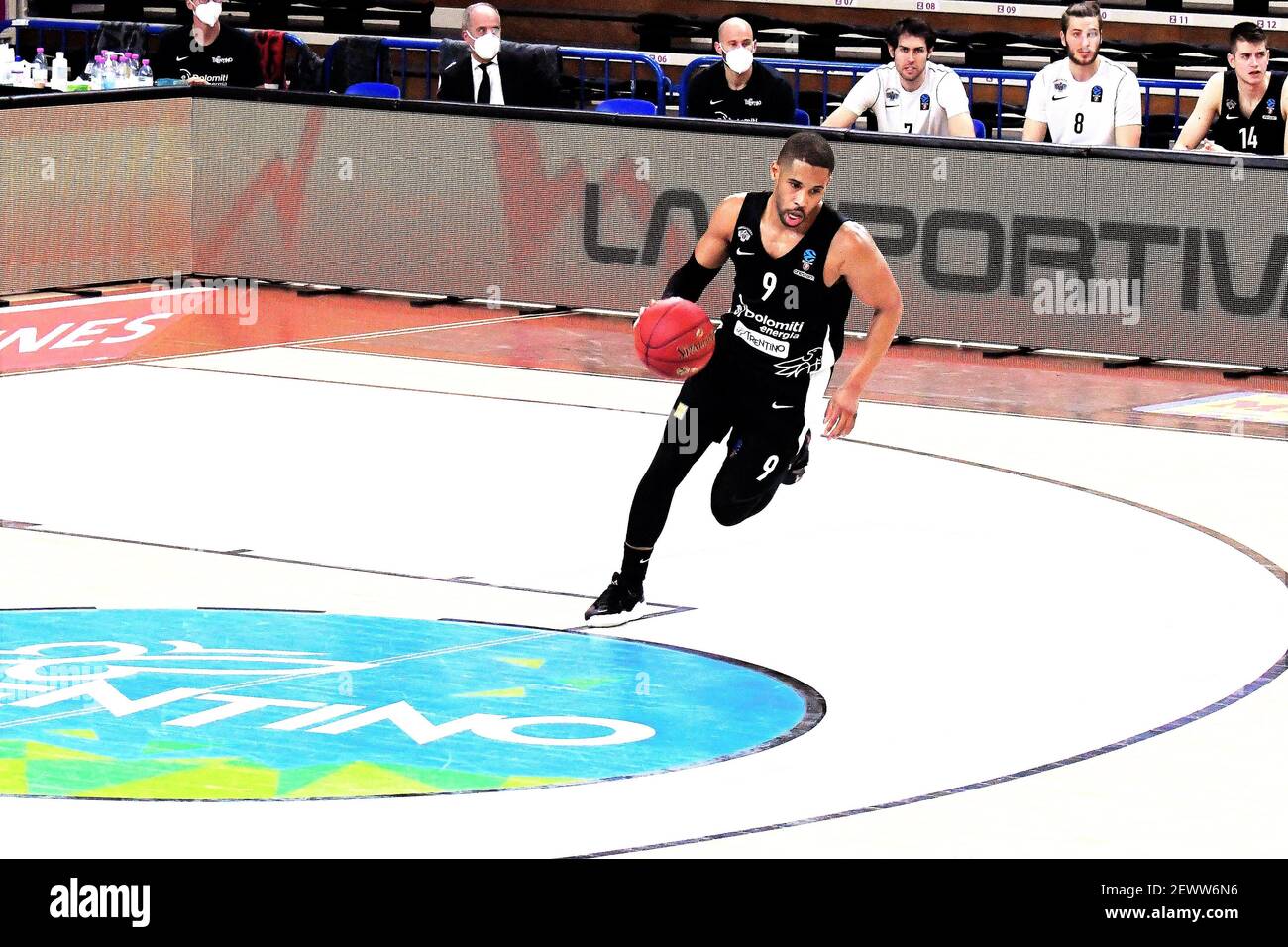 Bml Group Arena Trento Italy 03 Mar 2021 Gary Browne Dolomiti Energia Trento During Dolomiti Energia Trento Vs Partizan Nis Belgrade Basketball Eurocup Championship Photo Lorena Bonapace Lm Stock Photo Alamy