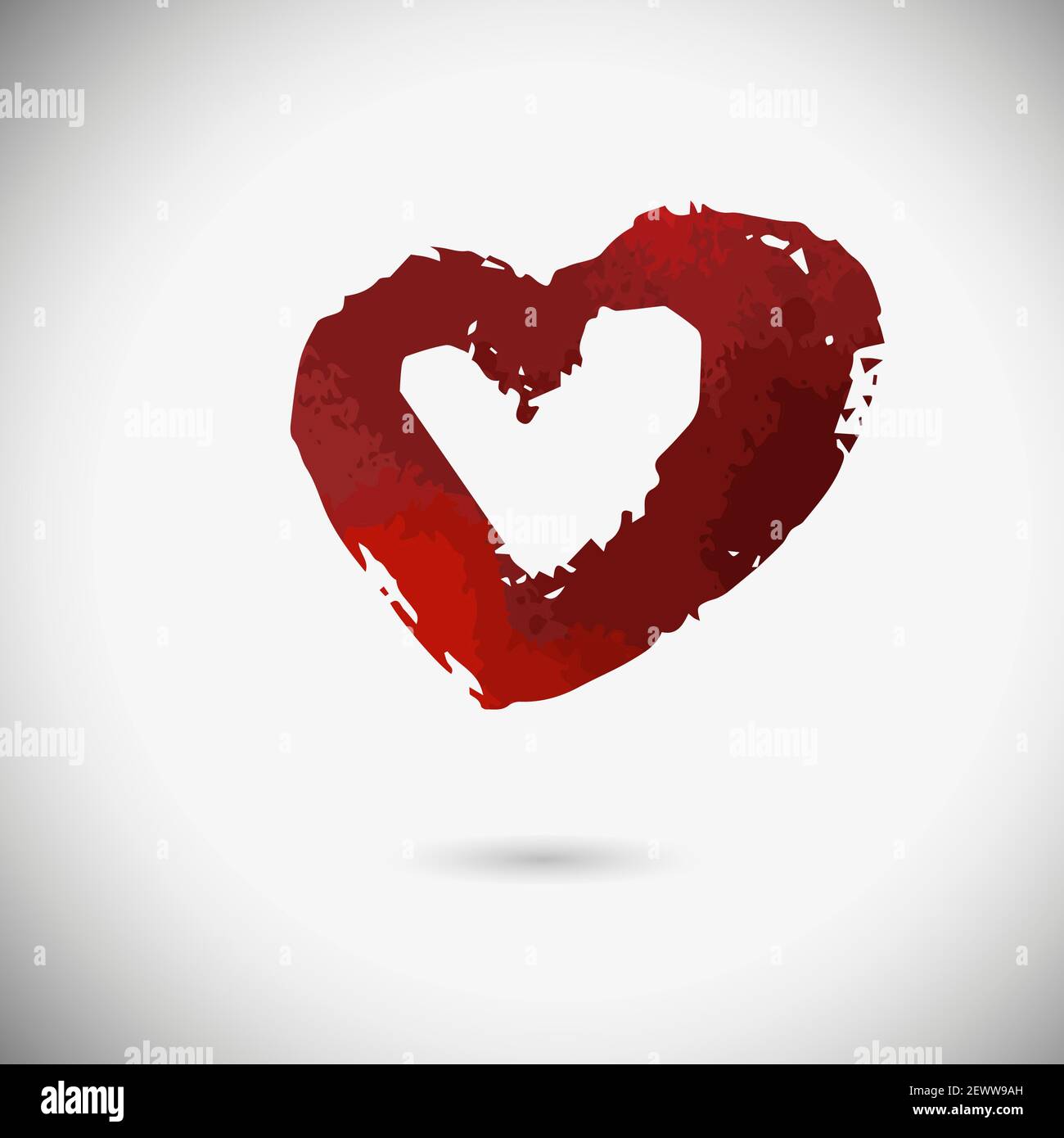 brush drawing heart sketch Stock Vector Image & Art Alamy