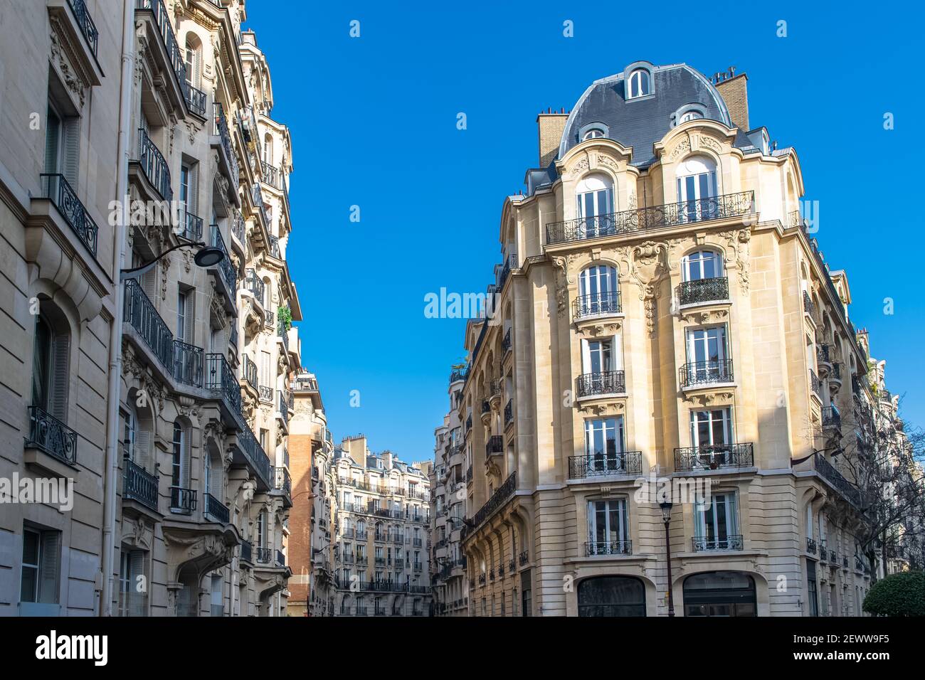 Neuilly-sur-Seine, luxury buildings in the center Stock Photo