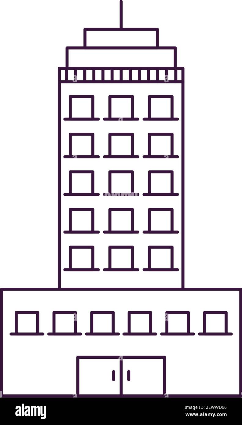 big building facade front icon Stock Vector Image & Art - Alamy