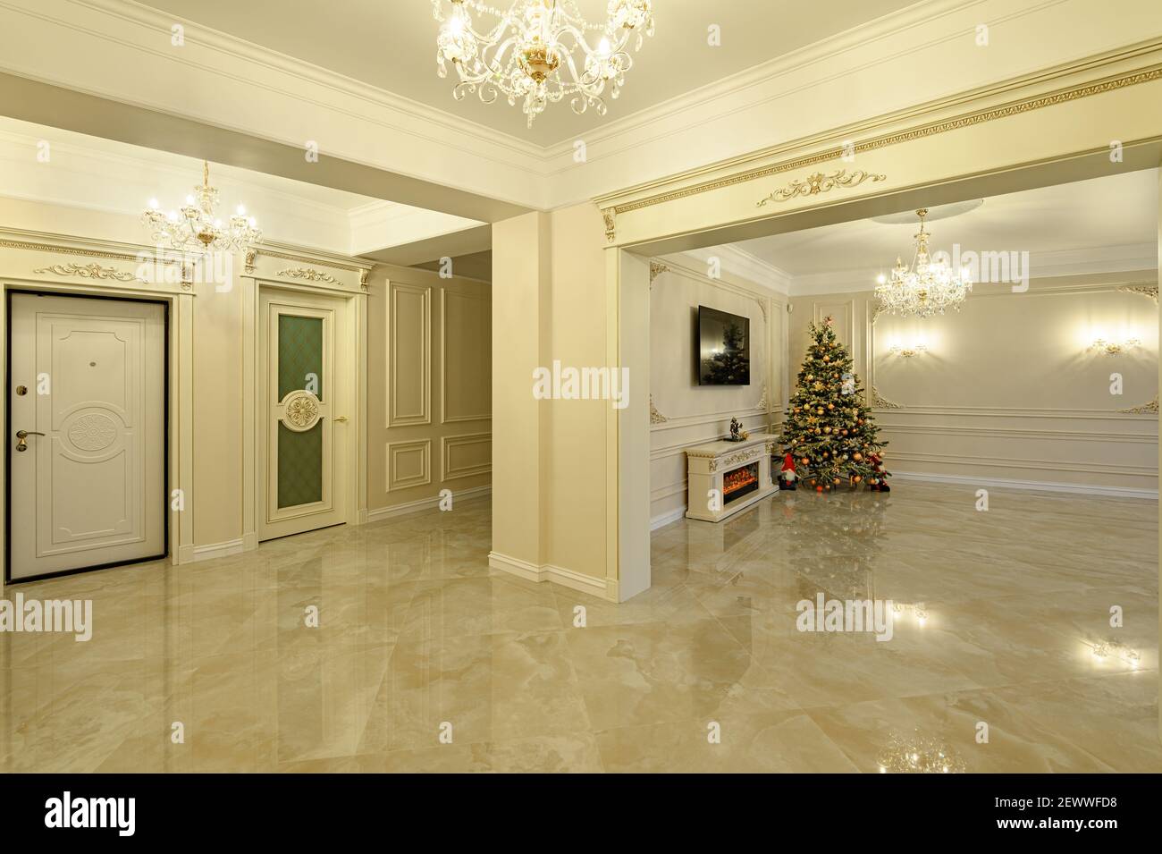 View of Baroque interior design hi-res stock photography and images - Alamy