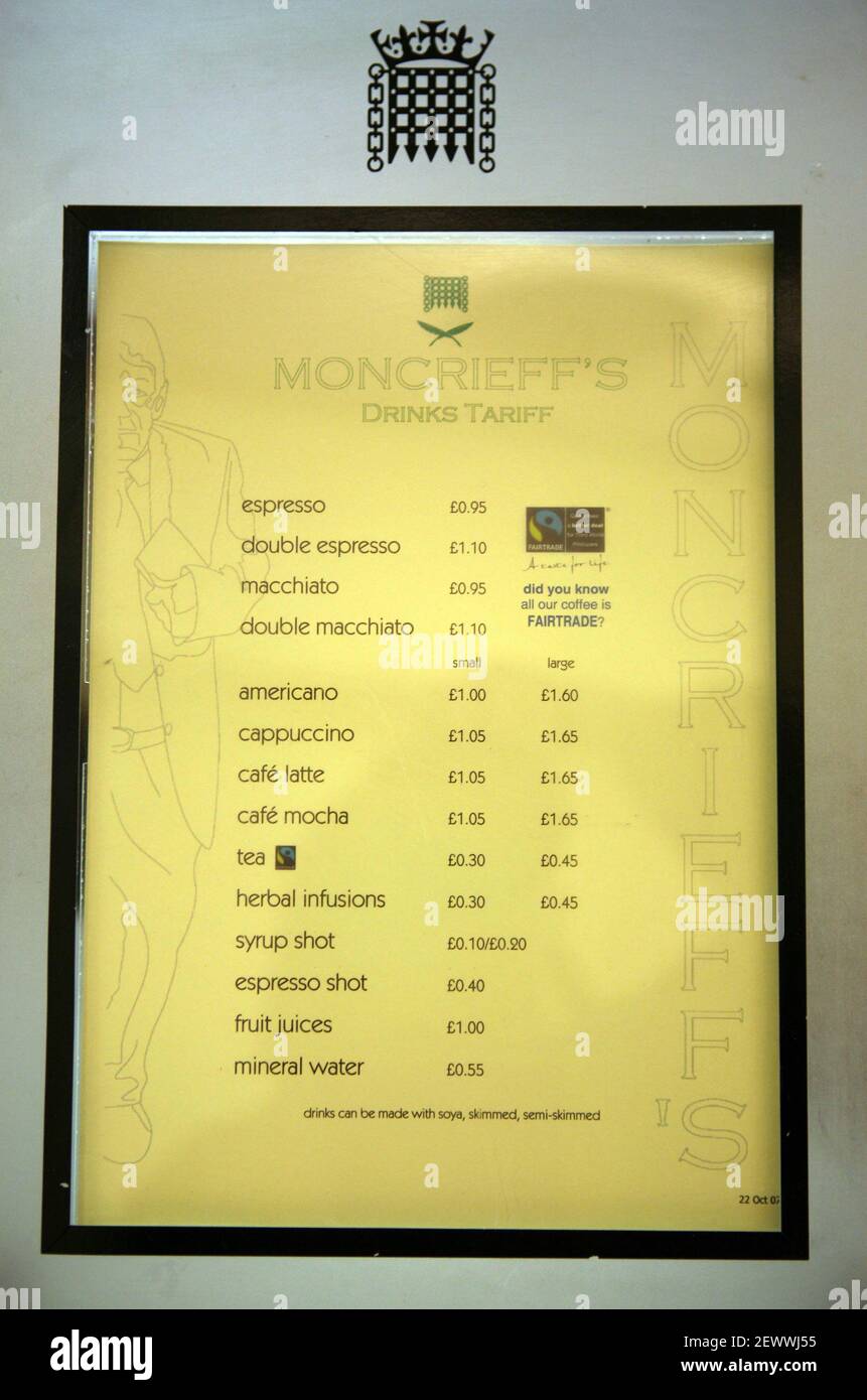 The new Press bar in the House of Commons Westminster parliament pic