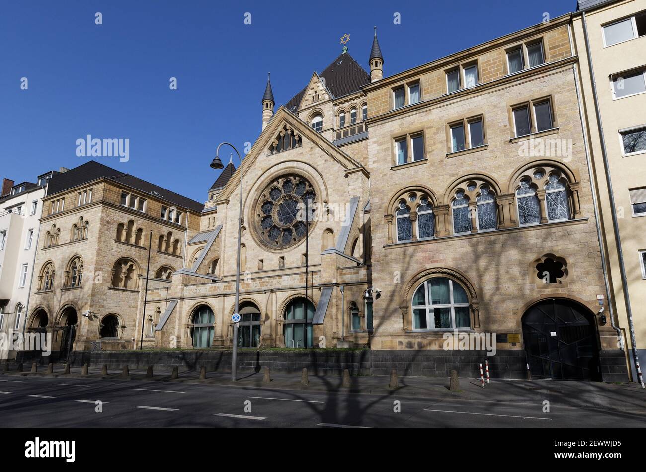 the neo-Romanesque synagogue on Roonstraße in cologne Stock Photo
