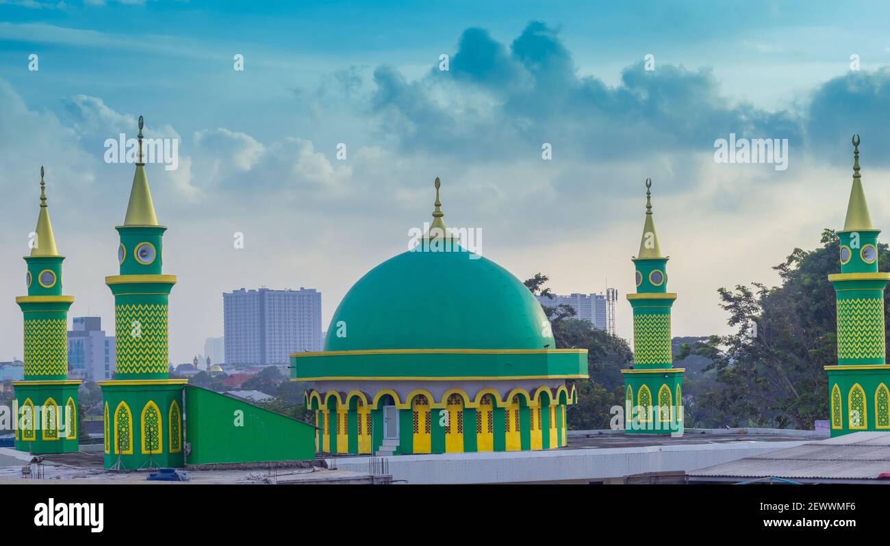 Mosque Dome, In Indonesia Stock Photo Alamy
