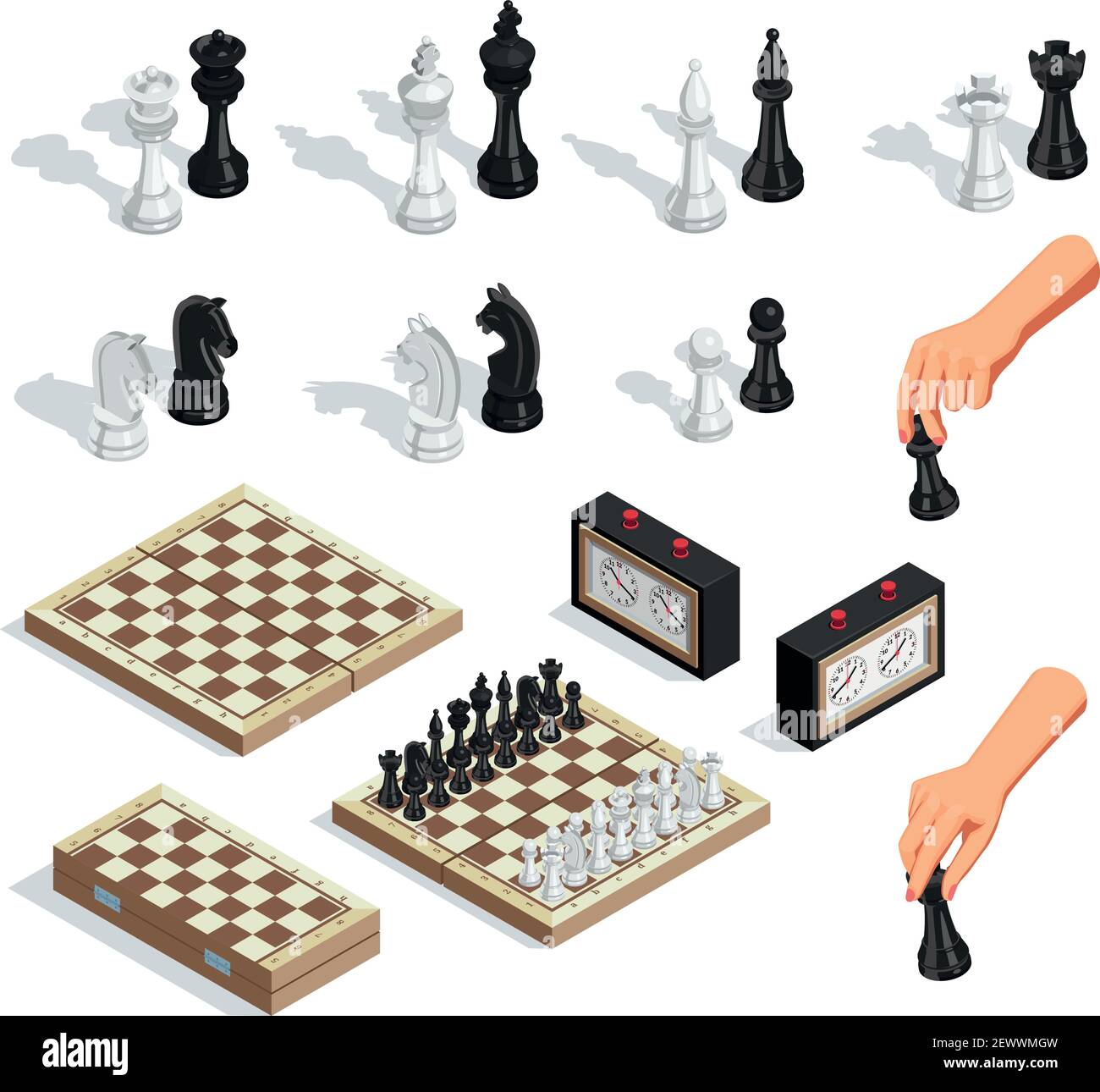 Placement of pieces on a chess Board Stock Vector by ©katushka3000