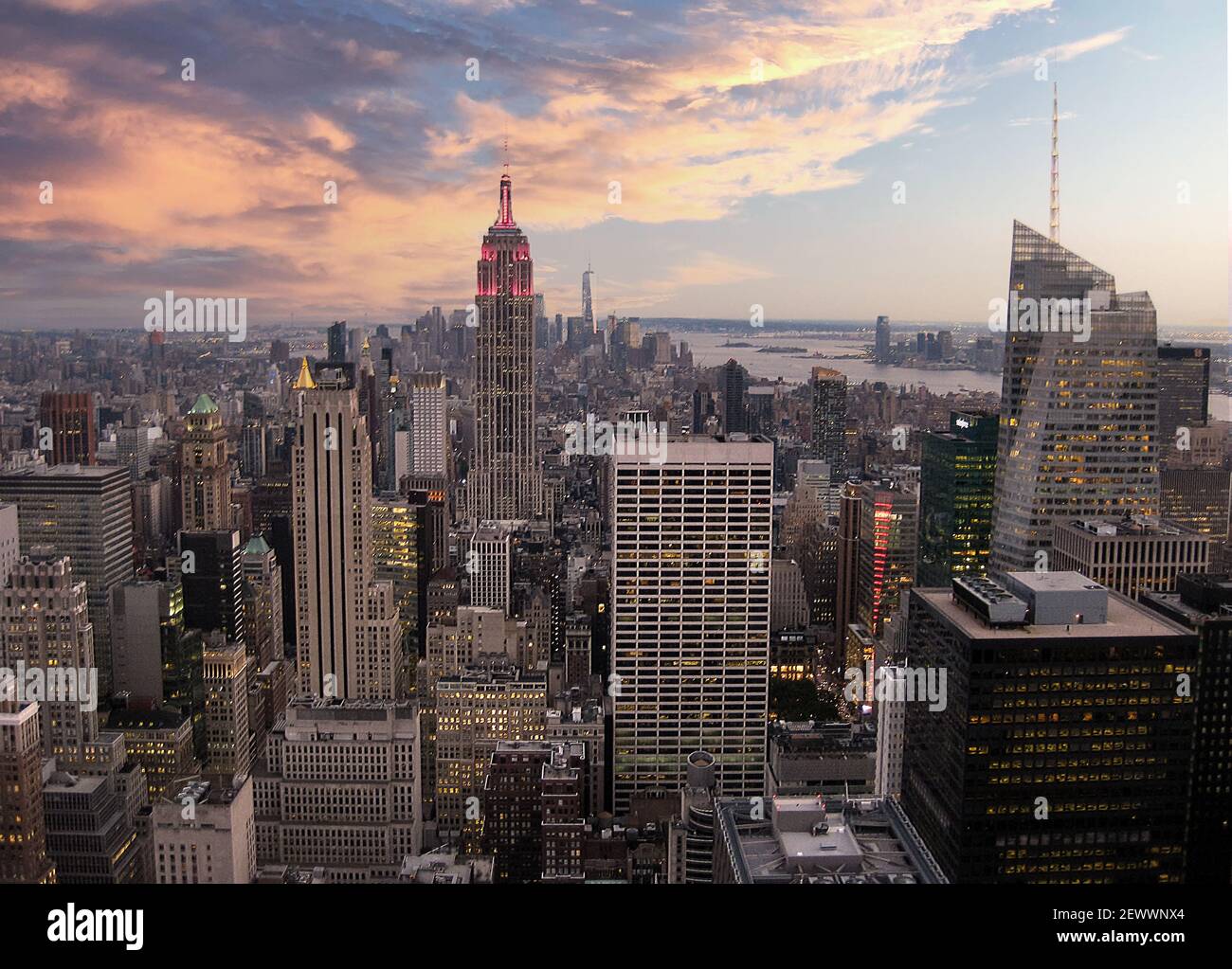 Views of the New York city skyline Stock Photo - Alamy