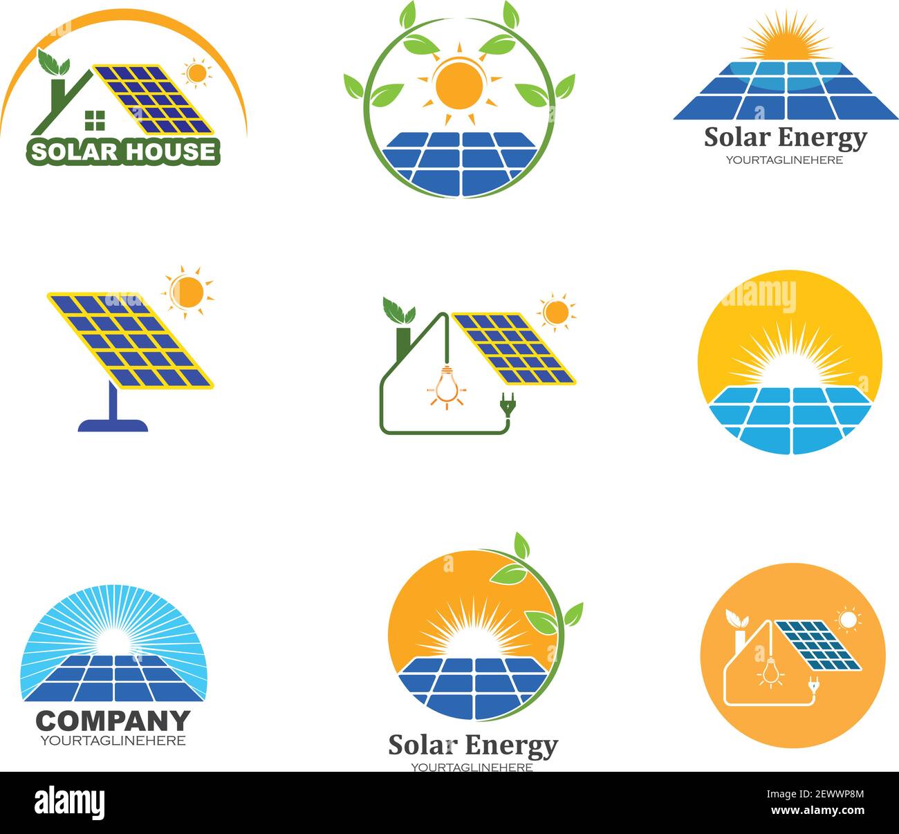 solar panel logo vector icon of natural energy design Stock Vector Image &  Art - Alamy