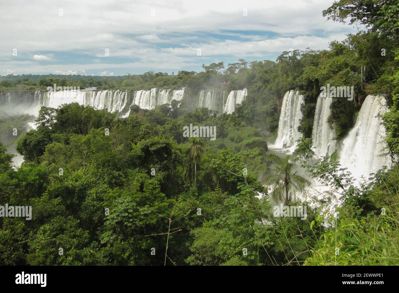 Iguazu Falls, one of the seven natural wonders of the world Stock Photo