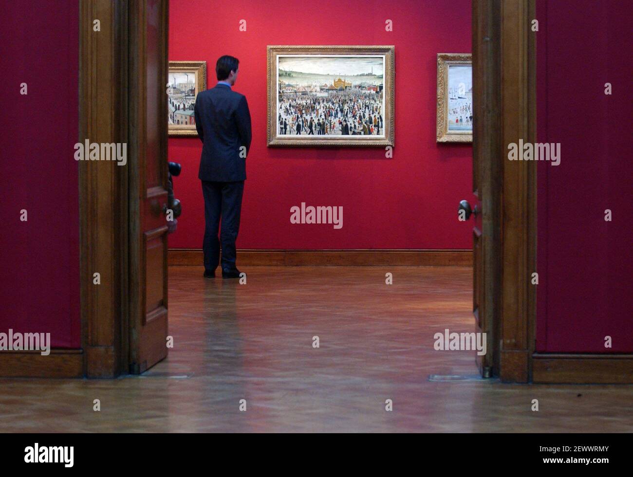 'GOOD FRIDAY,DAISY NOOK'BY LS LOWRY FOR SALE AT CHRISTIES,LONDON ON 8/6/07 ,ESTIMATE  1-1.5 MILLION.  14/3/07 TOM PILSTON Stock Photo