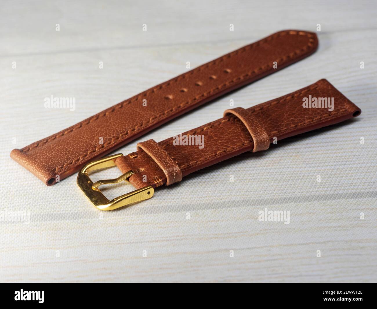 Beautiful leather watch straps Stock Photo Alamy