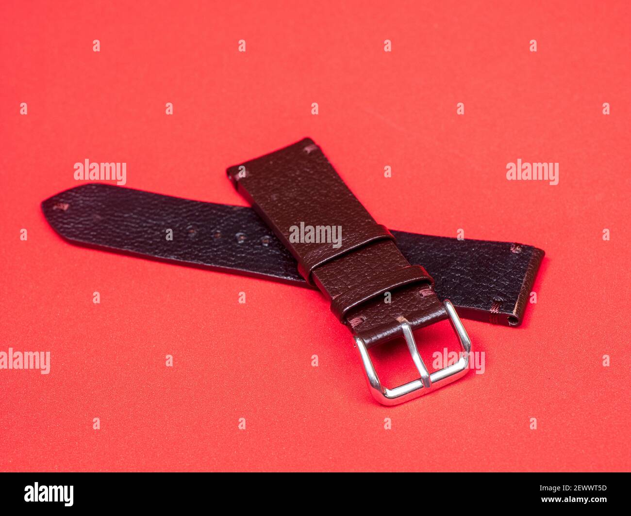 Beautiful leather watch straps Stock Photo Alamy