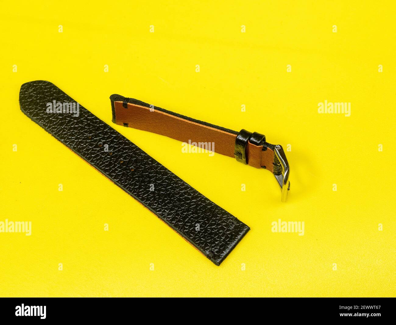 Beautiful leather watch straps Stock Photo Alamy