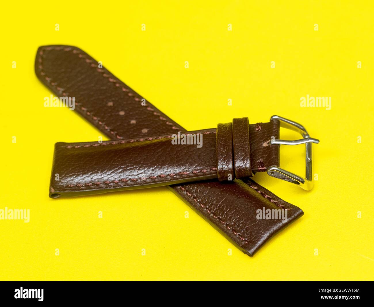 Beautiful leather watch straps Stock Photo Alamy