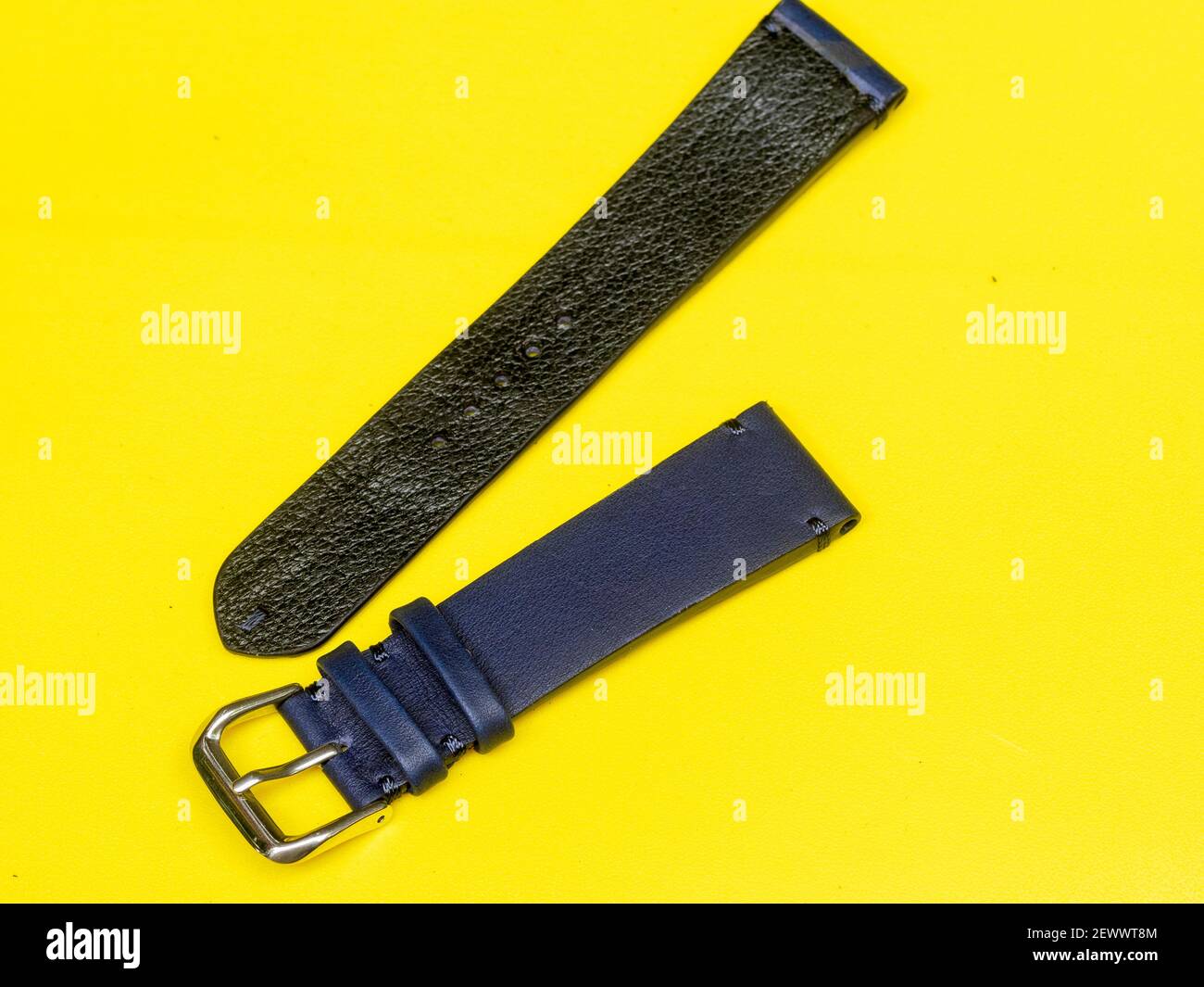 Beautiful leather watch straps Stock Photo Alamy