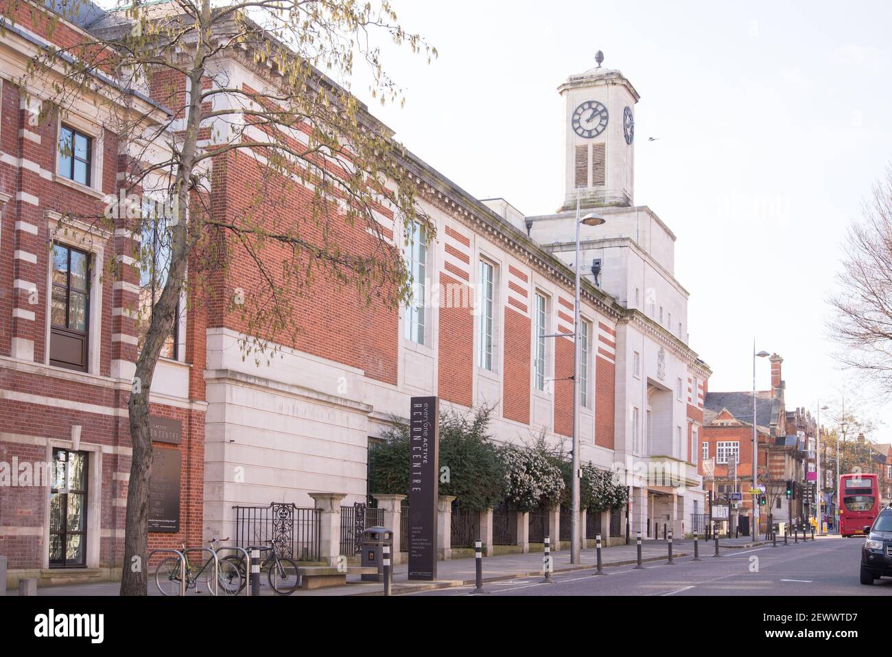 Acton Town Hall Municipal Civic Architecture by Raffles and Gridley Stock Photo